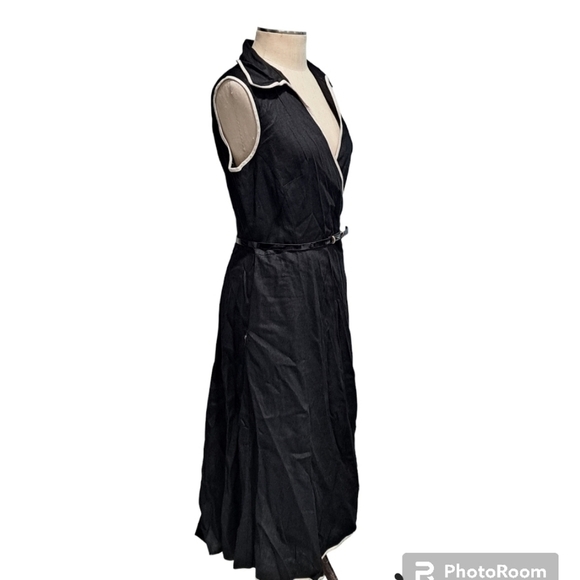 MJ Collection 100% linen wrap dress size 14 - Picture 4 of 5